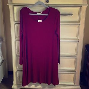 Burgundy Tunic Dress New  W/tags